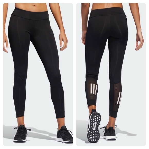 LAST ONE!! New Adidas Running Tights Mesh Leggings - Picture 1 of 16